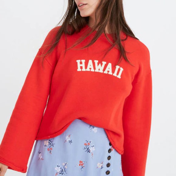 Madewell Tops - Madewell Graphic Sweatshirt Hawaii